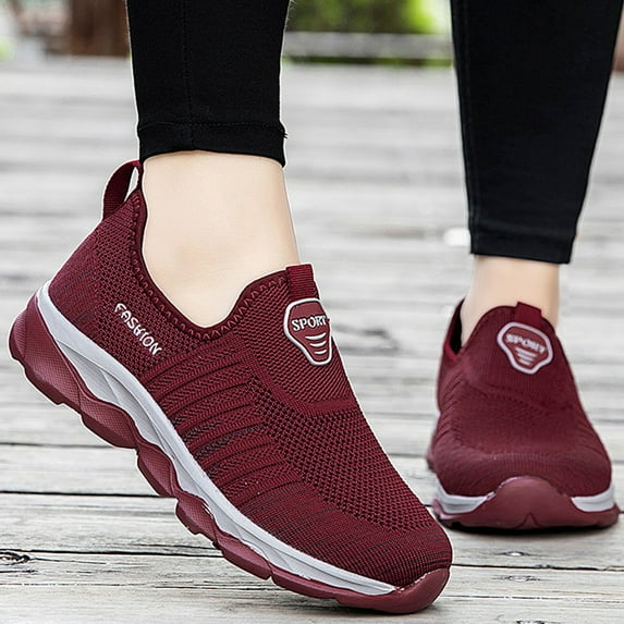 Tvtaop Women's Casual Shoes Slip-on Sneakers Comfortable Walking Shoes