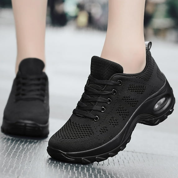 Tvtaop Women's Sneakers Casual Walking Shoes Breathable Cushion Sport Gym Workout Work Wedges Shoes