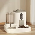 thumbnail image 1 of Tvtnvo Automatic Pet Feeder and Dog Waterer Timed Feeding Station Programmable Dry Food Dispenser Clear Window Siphon Water Refill Dry Wet Separation Odor Resistant for Home Gray 9.8x9x7.9in, 1 of 6