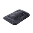 thumbnail image 1 of Tvtnvo Dog Bed Mat Soft Pet Blanket Sleep Pad Indoor Dog House Pet Tent Plush Velvet Winter Warmth Washable Dryable Cozy Cushion for Small Dogs and Pets Sofa Kennel Bed Gray 23.6 in, 1 of 4