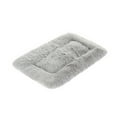 thumbnail image 1 of Tvtnvo Dog Bed Mat Soft Pet Blanket Sleep Pad Indoor Dog House Pet Tent Plush Velvet Winter Warmth Washable Dryable Cozy Cushion for Small Dogs and Pets Sofa Kennel Bed Gray 23.6 in, 1 of 3