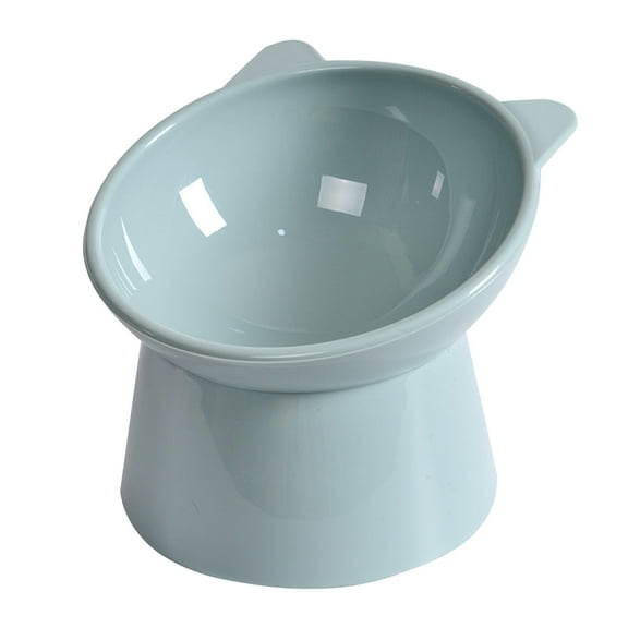 Tvtnvo Dog Bowl Non Slip Anti Spill Angled Pet Feeding Bowl That Promotes Better Posture and Easier Eating with Removable Long Lasting Transparent Bowl and Stable Wide Base Blue 15fl oz