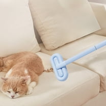 Tvtnvo Dog Brush for Shedding Cat Brush Pet Brush Hair Remover Double Sided Self Cleaning Lint Brush with Ergonomic Anti Slip Handle for Carpet Upholstery and Fur 17.5x7.1in Blue