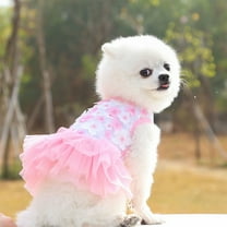 Tvtnvo Dog Clothes Pet Clothes Stylish Pet Dress Modern Bowknot Design Breathable All Season Outfit Versatile Apparel for Small to Medium Sized Pets Pink