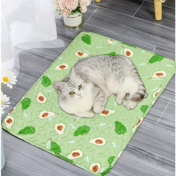 Tvtnvo Dog Crate Mat Washable Non Slip Bottom Kennel Pad All Season Breathable Dog Sleeping Mat for Dogs Soft Easy Care Pet Bed Liner Suitable for Kittens Puppies Under 11lb 19.7x15.7in Green