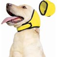 thumbnail image 1 of Tvtnvo Dog Ear Caps Waterproof Dog Accessory Ear Protection Calming Cap for Bathing Swimming Grooming Elastic Adjustable Prevents Water and Dirt Hook and Loop Closure Washable Yellow 5.5in, 1 of 5