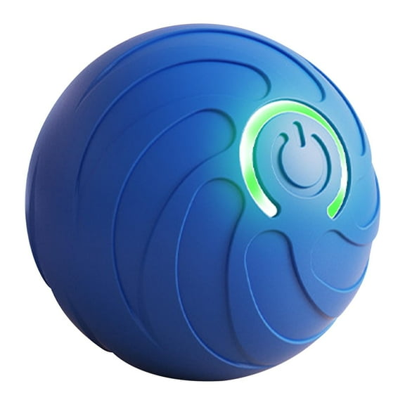 Tvtnvo Dog Electric Toy Ball,Pet Interactive Toy Ball,Automatic Rolling,Stimulate the Dog to Play,Comes with LED Aperture to Prevent Loss,USB Charging,Long Time Work