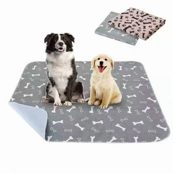 Tvtnvo Dog Mat Pet Mat Leak Proof Washable Reusable Highly Absorbent Odor Control Non Slip Chew Resistant Floor Protector for Dogs and Pets Easy to Clean Secure Grip Backing Gray 11.8x11.8in