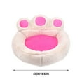 thumbnail image 1 of Tvtnvo Pandas Paw Pet Nest Pet House Dog House Indoor Versatile All Season Cozy Calming Round Bed with Removable Machine Washable Cover Long Lasting Layer for Small Dogs and Pets White 16.9 in, 1 of 5