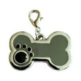 thumbnail image 1 of Tvtnvo Personalized Stainless Steel Pet Id Tag Silent Shaped Pendant Custom Engraved Name Phone Number for Dog Pet Collar Long Lasting Lightweight Pet Identification Gray 1.3x1in, 1 of 3