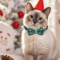 thumbnail image 1 of Tvtnvo Pet Ball Collar with Bow Dog Clothes for Small Dogs Dog Shirt Soft Breathable Knitted Poly Festive Christmas Winter Holiday Scarf Accessory for Small and Medium Dogs 9.8in Green, 1 of 6