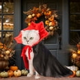 thumbnail image 1 of Tvtnvo Pet Halloween Christmas Cloak Dog Clothes Pet Clothes Funny Personalized Pet Outfit Soft Breathable Easy to Wear Suit for Parties and Daily Outings Red Black, 1 of 8