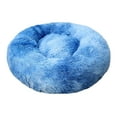 thumbnail image 1 of Tvtnvo Relaxedable Kennel Pet Sleeping Bed Dog House Pet Hideout Raised Rim Supportive Filling for Joint Relief with Burrow Crevices and Water Resistant Bottom for Indoor Dogs and Pets Blue 31.5 in, 1 of 1