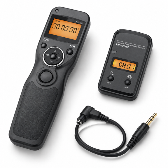Tw-283 N3 Wireless Shutter Remote Control Tiner Release For 5d Mark Iv 6d 7d 1dx Markii R5 R6 50d 40d 30d 20d 10d D60 D30 D2000-1v