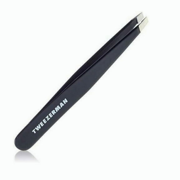 Tweezerman Black Full Slant Stainless Steel Slant Tweezer