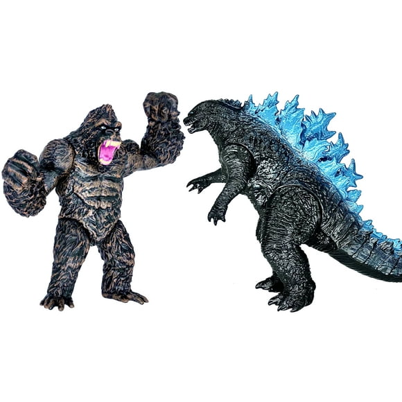 TwCare Movable Joints Dinosaur Figures, King of The Monsters vs King Kong, Set of 2