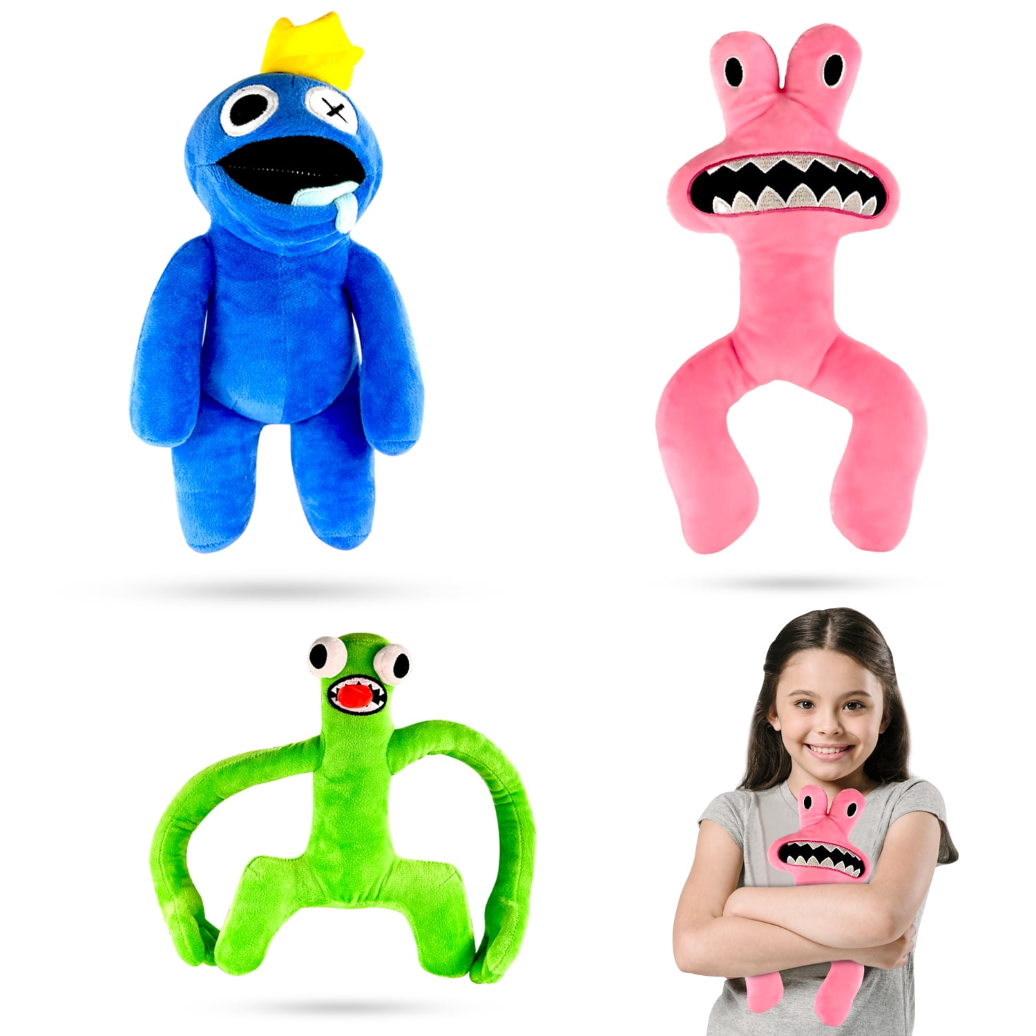 Peluche Rainbow Friends - Bambola Di Stoffa Grande Rosa - Foto 5