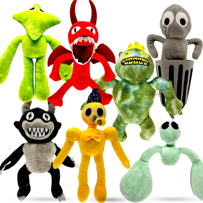 TwCare Teal Rainbow Friends Fluffy Fun 7 Pack Plushies - Soft