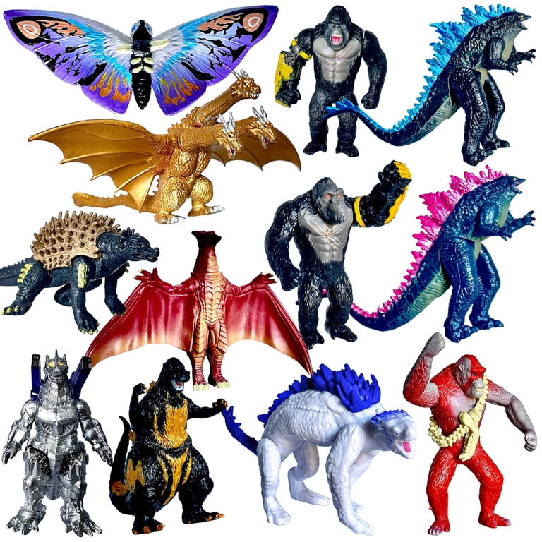 Dinosaur Action Figures, 12-pack, Monster Dinos x Kong - Walmart.com
