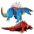 thumbnail image 1 of Set of 2 Monster Dinosaur Terrestris & Amphibia Singular Point Continuity Toys, Reiwa era Action Figures 13'' Head to Tail, Movie Monster Series, Travel Bag, 1 of 5