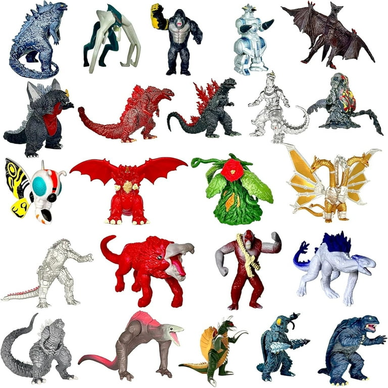 TwCare Set of 23 Godzilla x Kong: The New Empire,Mini Dinosaur