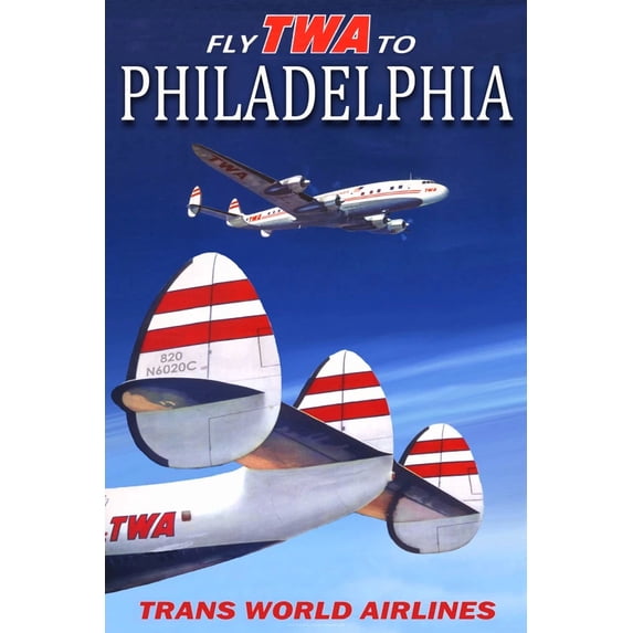 Twa In Flight Service Twa Philadelphia Constellation Airliner Trans World Airline Office ...