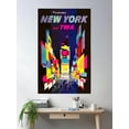 thumbnail image 1 of Twa - Times Square New York Travel Ad (Connie Version) By David Klein Poster Wall Art, Modern Wall Decor For Living Room Bedroom, 24x36 UNFRAMED, 1 of 3