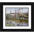 thumbnail image 1 of Twachtman, John Henry 24x20 Black Ornate Wood Framed with Double Matting Museum Art Print Titled - Parc Montsouris, Paris, 1 of 4