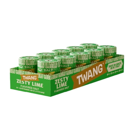 Twang Lime Snack Seasoning Salt, 1.5 oz, 10 Count