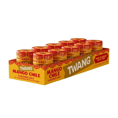 Twang Mango Chili Flavored Snack Seasoning Salt, 1.15 oz, 10 Count