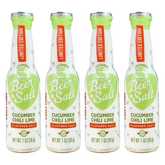 Twang Premium Cucumber Chili Lime Flavored Beer Salt 4-Pack 1 oz. Bottles