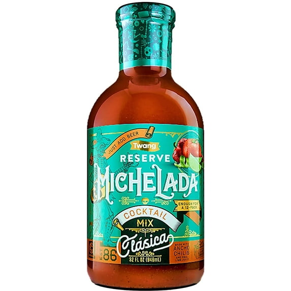 Twang Reserve Michelada, Classica Mix, 32 Ounce Bottle (Single)