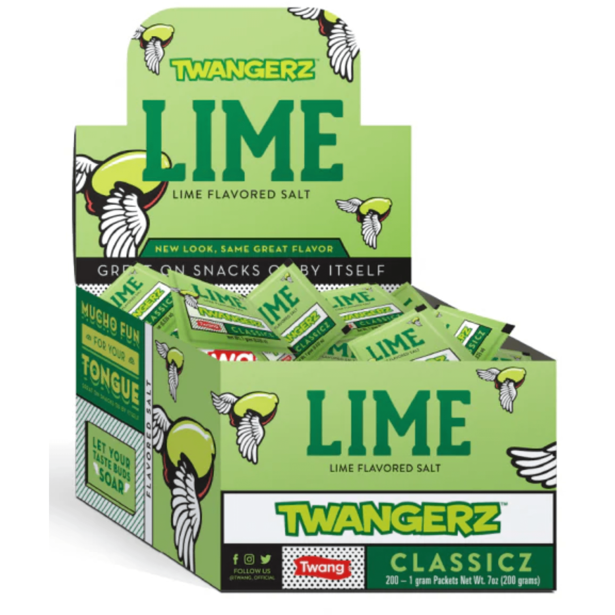 Twang Twangerz LIME SALT PACKETS 200 Count (BEER SALT) BURST OF FLAVOR ...