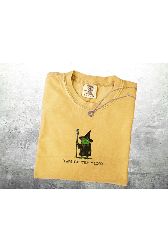 Twas The Tism Frog Wizard Shirt Womens Mens Tshirt