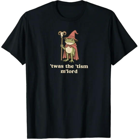 Twas The Tism Mlord Autism Awareness Frog Graphic T-Shirt