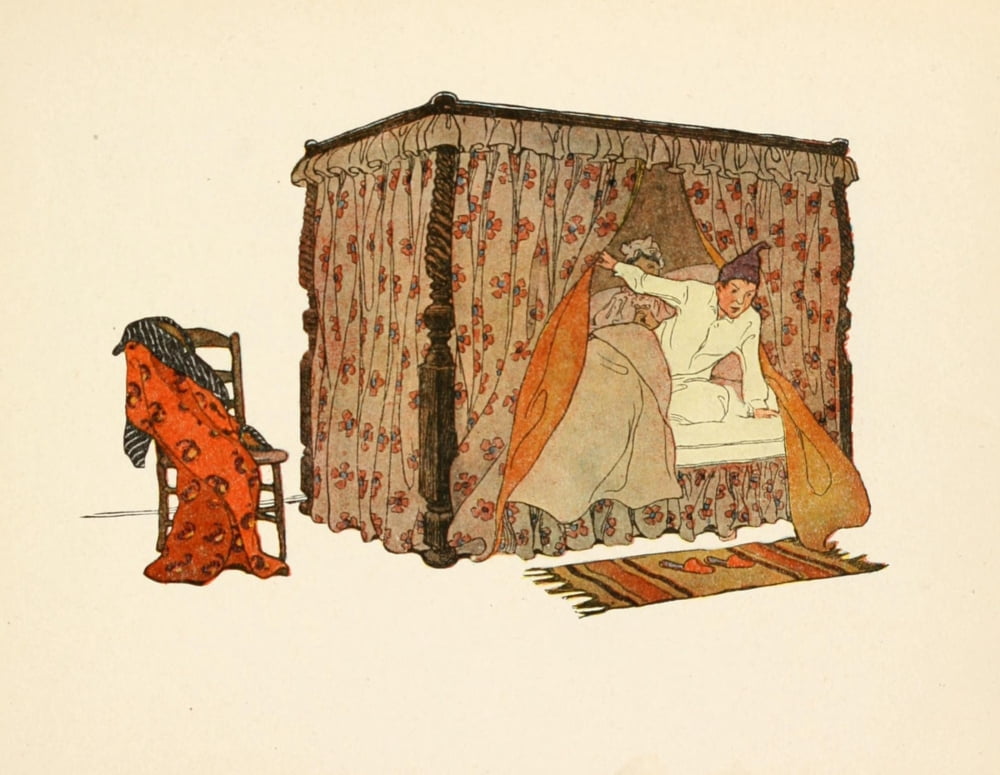 Twas the Night before Christmas 1912 Christmas Eve Canvas Art - Jessie Willcox Smith (18 x 24)