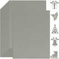 Twavang 25 Sheets Gray Cardstock Paper 8.5'' x 11'', 250gsm/92lb Thick