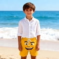 thumbnail image 1 of Twczz Boys Funny Graphic Swim Trunks with Pockets- Elastic Waist Drawstring Quick Dry Beach Shorts Orange Size 10-12, 1 of 6