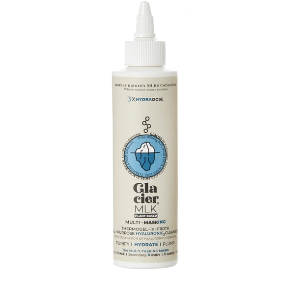 Tweak'd by Nature Glacier MLK Multi-Masking Thermogel-in-Froth All-Purpose HYALURONIC3 Cleanser