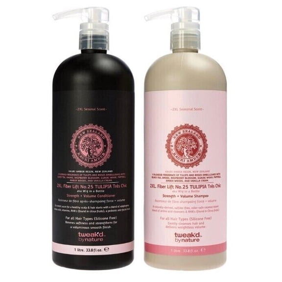 Tweak'd by Nature Supersize Shampoo and Conditioner Set ~ TULIPIA  Tres Chic