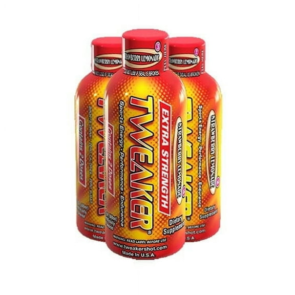 Tweaker Strawberry Lemonade Energy Shot 2oz Singles (Pack of 12)
