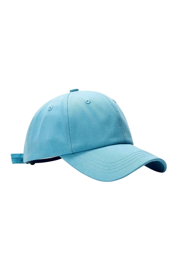 Baseball Cap Low Profile Hat Sandwich Visor Baseball Caps Snapback Caps Baseball Hat Brushed Twill Cap Sports Mesh Cap Lightweight Baseball Hat Cap with Sandwich Bill Light Blue One Size