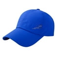 thumbnail image 1 of Tweang Baseball Cap Moisture Wicking Caps Classic Baseball Cap fitted hat running hat Classics Retro Cap Men's Athletic Baseball Fitted Cap Plain hats sports and outdoors cap Blue One Size, 1 of 2