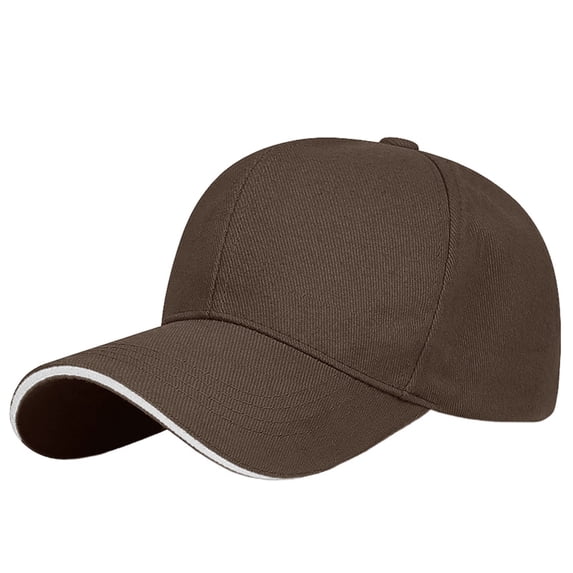 Tweang Baseball Cap Sandwich Visor Baseball Caps Summer Sun Hat Cap with Sandwich Bill Baseball Hat Snapback Caps Sun Portable Hats Brushed Twill Cap Outdoor Sports Hat Bronze One Size