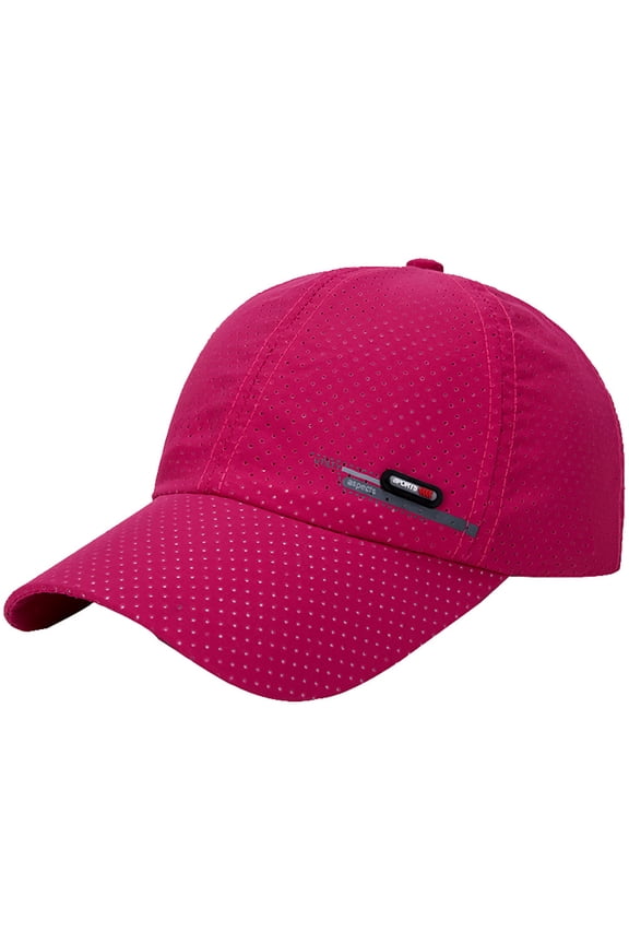 Baseball Cap sports and outdoors cap fitted hat running hat Women Men Hat Fits All Season Baseball Cap Men's Athletic Baseball Fitted Cap Classic Baseball Cap low brim Hot Pink One Size