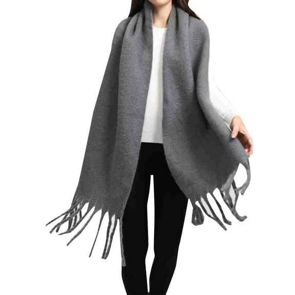 Tweang Big Silk Scarf Fashion Scarves Womens Scarf Womens Shawls and Wraps Summer Lightweight Shawls and Wraps Scarf for Women Winter Pashmina Dark Gray A