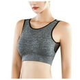 thumbnail image 1 of Tweang Chest Binder Yoga Bra Workout Tops for Women Front Closure Bras for Women Halter Bra Front Closure Bras Bralettes for Women Gray S, 1 of 8