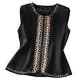 thumbnail image 1 of Tweang Cotton Linen Tank Tops Solid Color Vest Basic Tight T Shirts Sleeveless Shirts Twist Front Halter Sleeveless Cami Tube Side Slit Summer Tunic Top Loose Fit Sleeveless Shirt Crop Tops Black L, 1 of 4