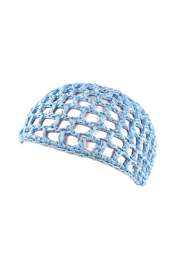 Crochet Beanie Hat Hair Wrap Net, Crochet Mesh Wrap Caps Knit Snood Hat Short Hairnet Snoods Cover Ornament for Sleeping, Soft Breathable Hairs Bonnet Wig Cap Sleep Cap Hairnet F One Size