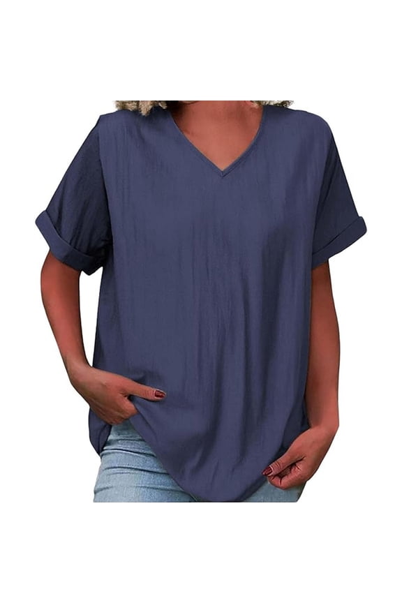 Embroidered Tops for Women Button Down Plaid Shacket Shirt Cotton Linen Embroidered Tops Boho Ethnic Style Peasant Tee Boho Graphic Tees Floral Embroidered Boho Tops V Neck Blouses Blue S